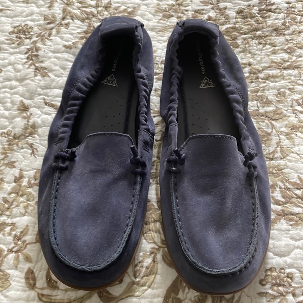 HUSHPUPPIES , SIZE 10 , NAVY-BLUE.